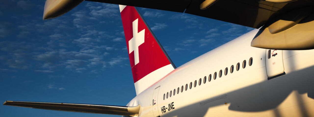 swiss 777 flugzeug